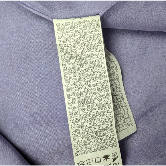 Forever 21 Milkmaid Dress Womens 1X Cottage Core Peasant Metallic Purple Y2K - Picture 4 of 9